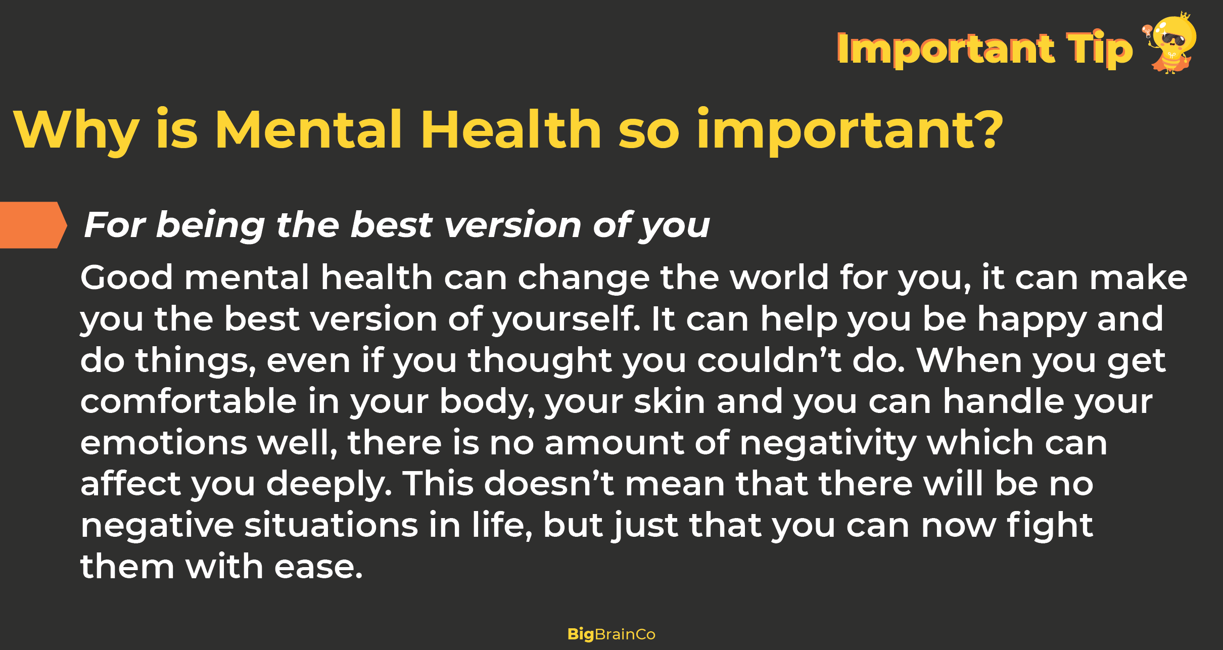 Reasons why mental health is important